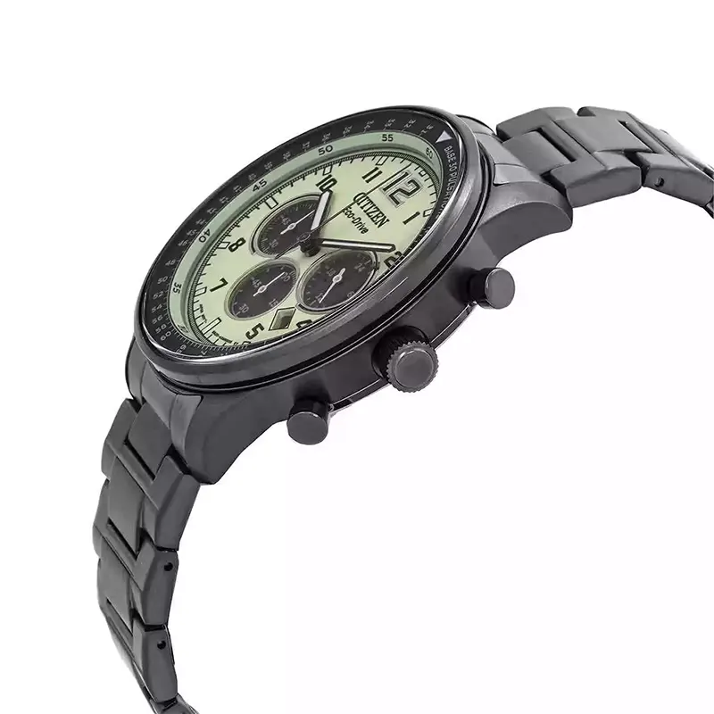 Citizen Eco-Drive Chronograph Luminous Green Dial Men's Watch | CA4507-84X